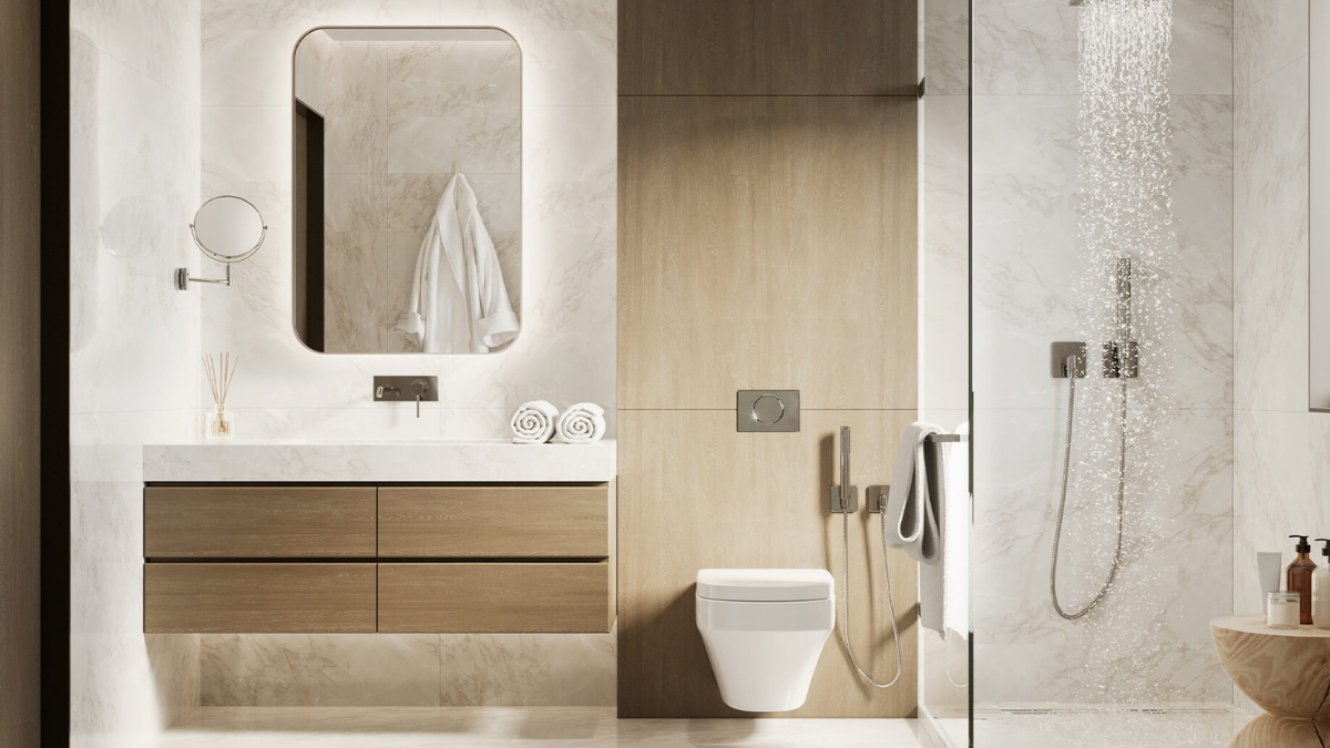 Bathroom InteriorsMake your bathroom look stylish while making them easier to clean and look after.